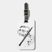 Oboe Gepäckanhänger (Vorderseite vertikal)