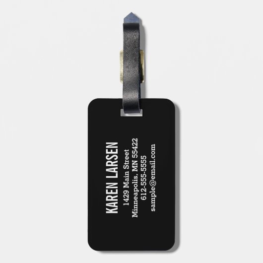 Oboe-Gepäckmarke Gepäckanhänger (Rückseite vertikal)