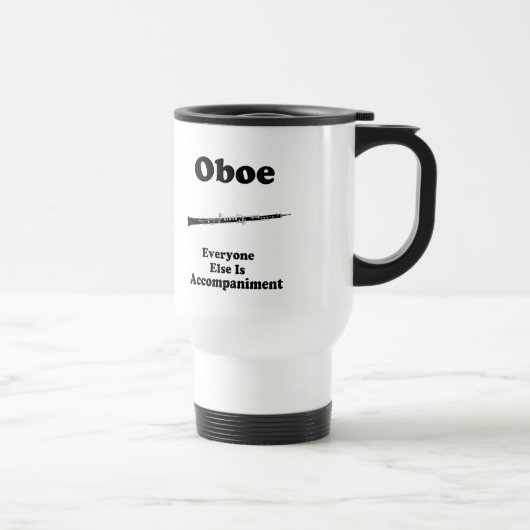 Oboe Geschenk Reisebecher (Rechts)