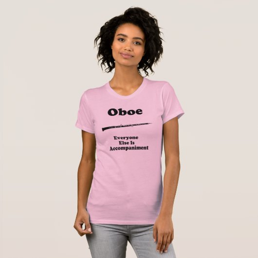 Oboe Geschenk T-Shirt (Vorne ganz)