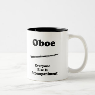 Oboe Geschenk Zweifarbige Tasse