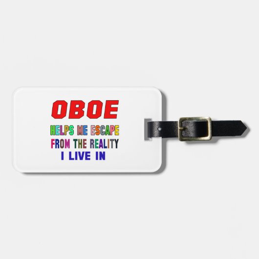 Oboe hilft mir gepäckanhänger (Vorderseite horizontal)