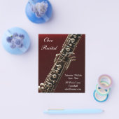 Oboe-Holzblasinstrument Revue Musik Flyer (Einzeln)