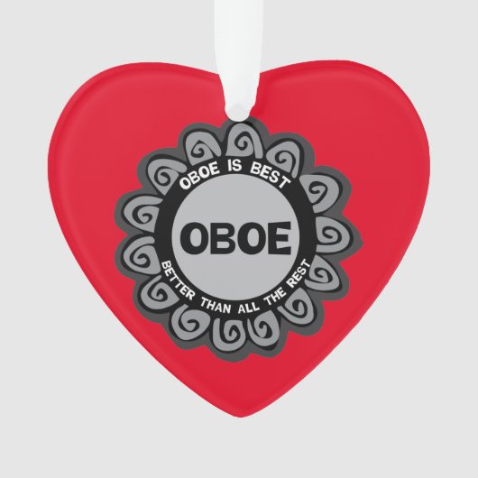 Oboe ist am besten ornament (Vorderseite)