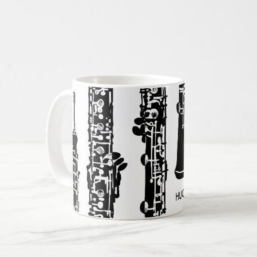 Oboe Kaffee-Tasse Kaffeetasse (Vorderseite Links)