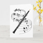 Oboe Karte (Gelbe Blume)