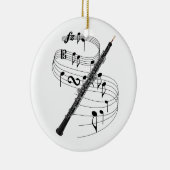 Oboe Keramik Ornament (Rechts)