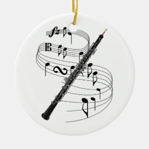 Oboe Keramik Ornament