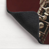 Oboe klassisches Musikholz-Instrument Mousepad (Ecke)