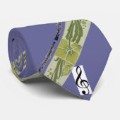 Oboe Krawatte mit Kunst Nouveau grünem (Gerollt)