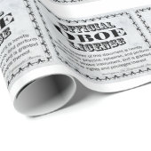 Oboe-Lizenz Geschenkpapier (Rolleneckpunkt)