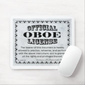 Oboe-Lizenz Mousepad (Mit Mouse)