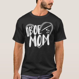 Oboe Mama Heart Oboe Player T-Shirt