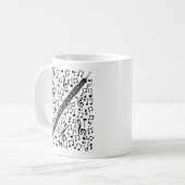 Oboe mit musikalischen Notizen, Oboist Woodwind Mu Kaffeetasse (Vorderseite Links)