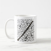 Oboe mit musikalischen Notizen, Oboist Woodwind Mu Kaffeetasse (Links)