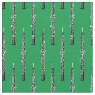 Oboe Music Musician Room Dekoration Grün Stoff