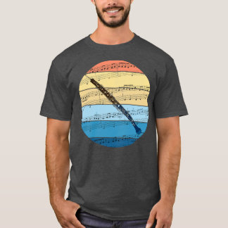 Oboe Music Notation Oboist Woodwind Musiker T-Shirt