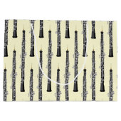 Oboe Musician Music Teacher Große Geschenktüte (Rückseite)