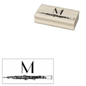 Oboe Musician Music Teacher Gummistempel (Stempel)