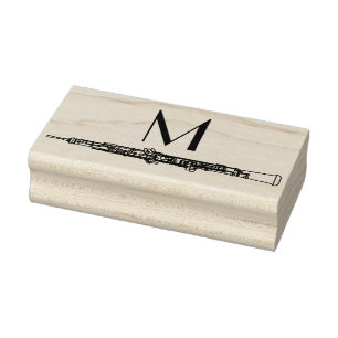 Oboe Musician Music Teacher Gummistempel