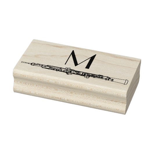 Oboe Musician Music Teacher Gummistempel (Stempel)