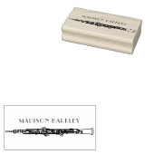 Oboe Musician Music Teacher Gummistempel (Stempel)