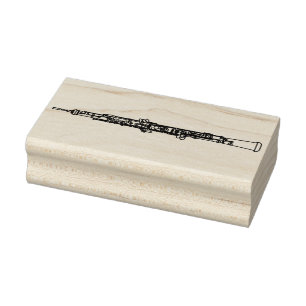 Oboe Musician Music Teacher Gummistempel