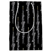 Oboe Musician Music Teacher Mittlere Geschenktüte (Vorderseite)