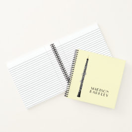 Oboe Musician Music Teacher Notizblock