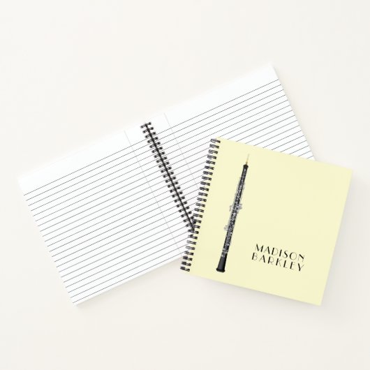 Oboe Musician Music Teacher Notizblock (Innenseite)