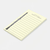 Oboe Musician Music Teacher Post-it Klebezettel (angewinkelt)