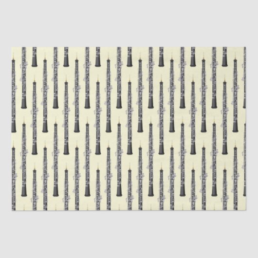 Oboe Musician Music Teacher Seidenpapier (Vorderseite)