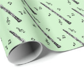 Oboe Musik-Instrument Geschenkpapier (Rolleneckpunkt)