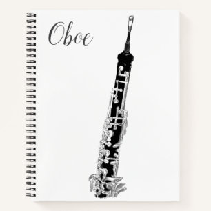 Oboe-Notebook Notizblock