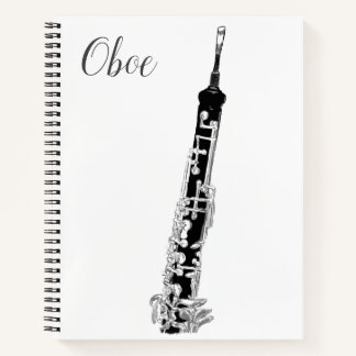 Oboe-Notebook Notizblock