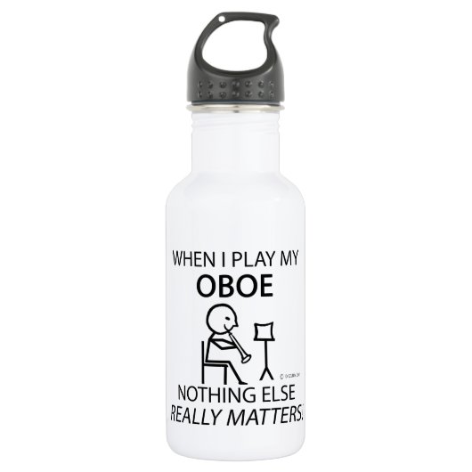 Oboe Nothing Matters Edelstahlflasche (Vorderseite)