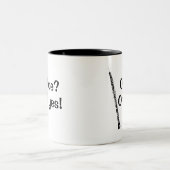Oboe Oh ja Instrument Zweifarbige Tasse (Mittel)