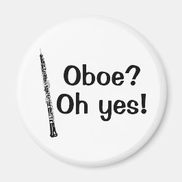 Oboe Oh ja Musikinstrument Magnet