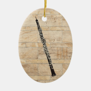 Oboe ovaler Verzierungs-Anhänger Keramikornament