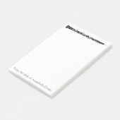 Oboe personalisieren post-it klebezettel (angewinkelt)