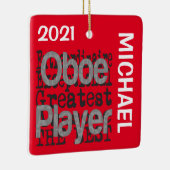 Oboe Player Extraordinaire CUSTOM Keramikornament (Rechts)