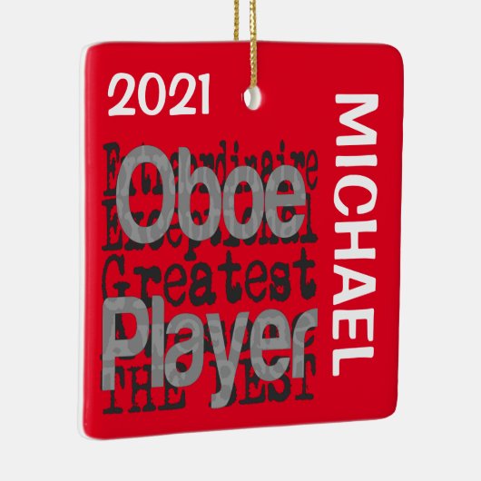 Oboe Player Extraordinaire CUSTOM Keramikornament (Rechts)