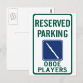 Oboe Players Parken Postkarte (Vorne/Hinten)