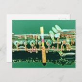 Oboe Postcard Postkarte (Vorne/Hinten)