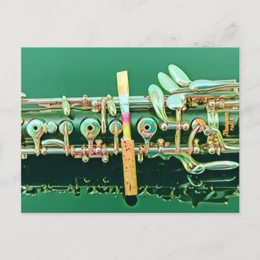 Oboe Postcard Postkarte (Vorderseite)