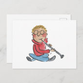 Oboe Postkarte (Vorne/Hinten)