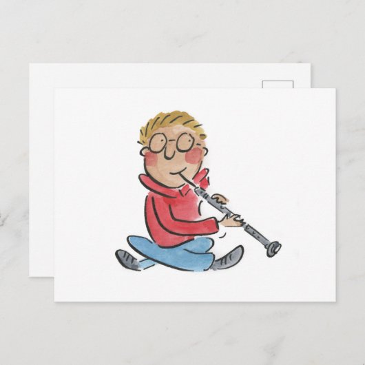 Oboe Postkarte (Vorne/Hinten)