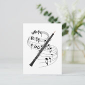 Oboe Postkarte (Stehend Vorderseite)