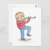 Oboe Postkarte (Vorne/Hinten)