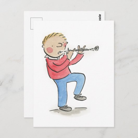 Oboe Postkarte (Vorne/Hinten)